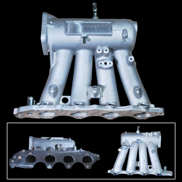 SILVER INTAKE MANIFOLD TYPER ALUMINUM CAST VTEC FOR B16A2 B16A3 B17A1