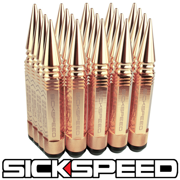thumbnail image 2 of SICKSPEED 20pc Neo Chrome Long Spike Lug Nuts – 5 1/2” – 12x1.25 – Extended Steel 2 of 5
