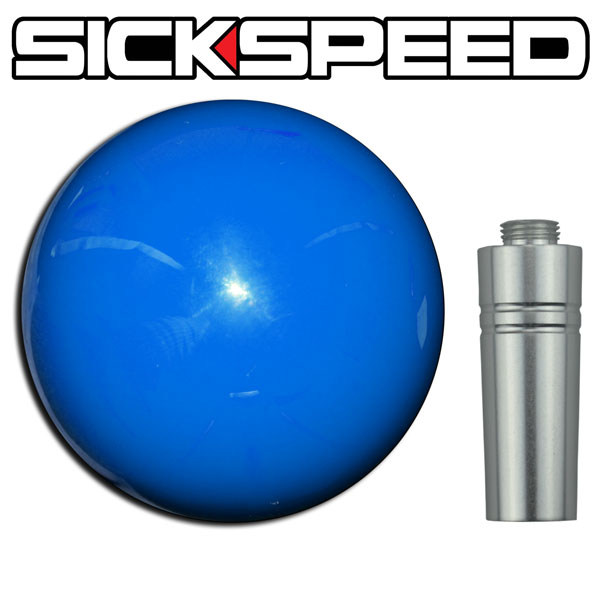 BLACK GUMBALL SHIFT KNOB & ADAPTER FOR AUTO/AUTOMATIC GEAR SHIFTER LEVER K G2 